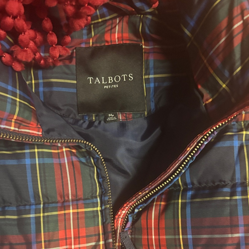 Talbots Multicolor Plaid Jacket